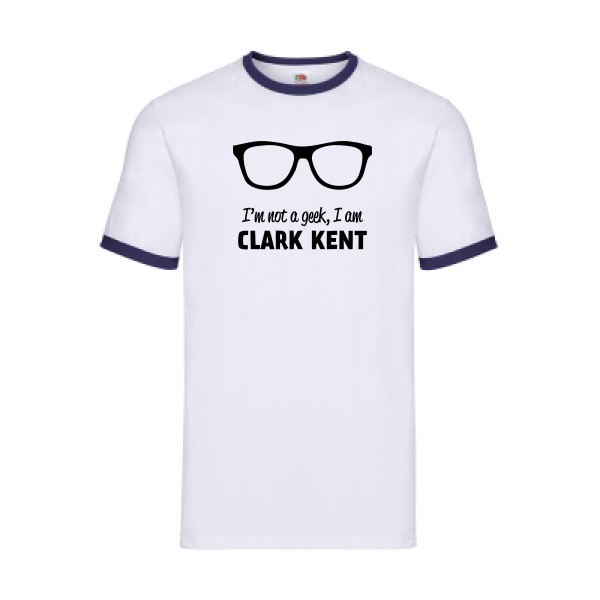 I am Clark Kent -T-shirt ringer superman pour un look vintage