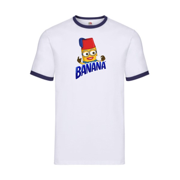 T-shirt ringer Homme vintage - Banana - 