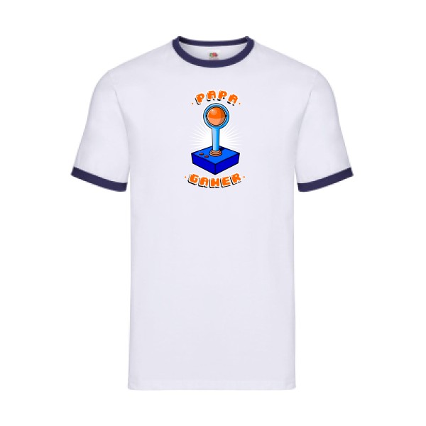 T-shirt ringer geek Homme  - PAPA GAMER - 