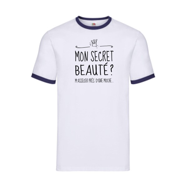 Ange -T-shirt ringer texte humour -sur Fruit of the loom - Ringer Tee