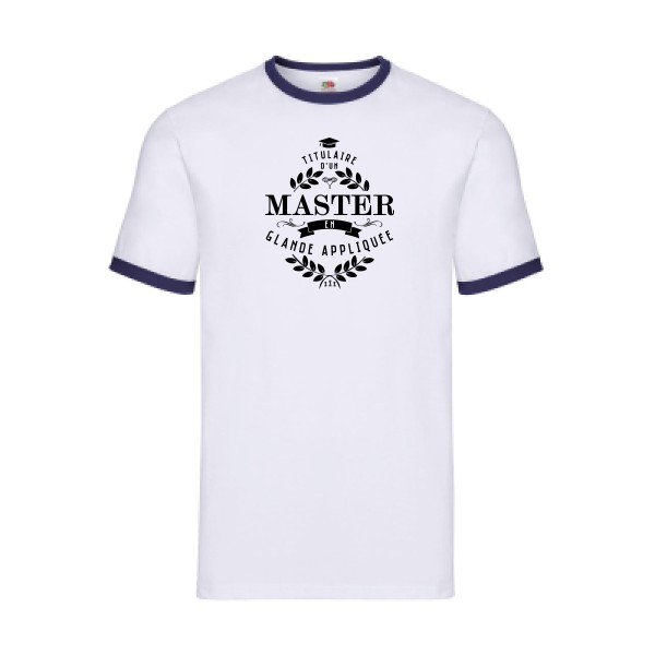 T-shirt ringer - Fruit of the loom - Ringer Tee - Master en glande appliquée
