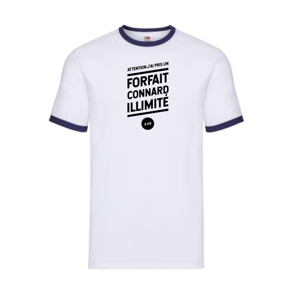 T-shirt ringer - Fruit of the loom - Ringer Tee - Forfait connard illimité
