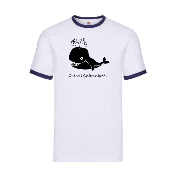 T-shirt ringer Homme original - Cache-cachalot - 