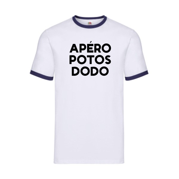 T-shirt ringer Homme original - Apéro Potos Dodo  -