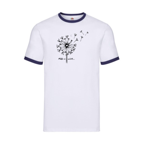 Make a wish-t shirt original - modèle Fruit of the loom - Ringer Tee -