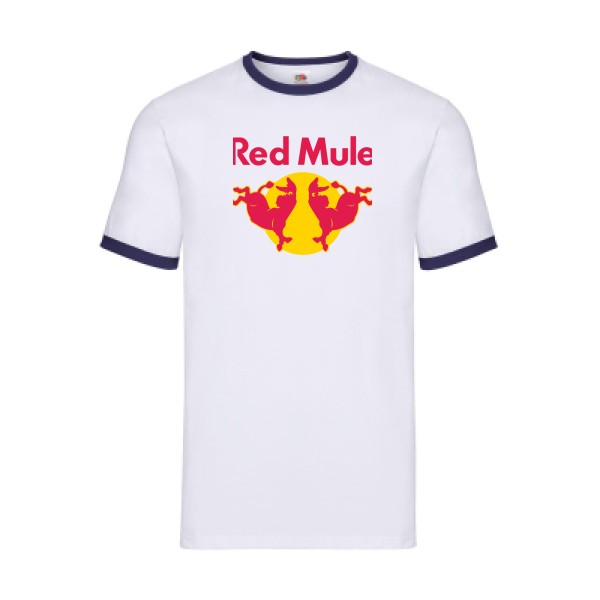 Red Mule-Tee shirt Parodie - Modèle T-shirt ringer -Fruit of the loom - Ringer Tee