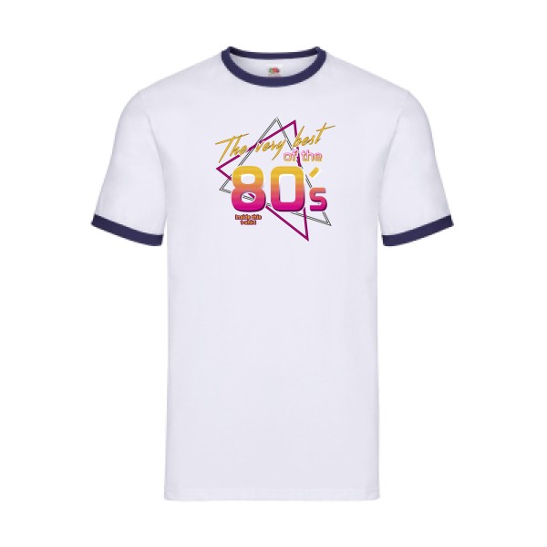 80s -T-shirt ringer original vintage - Fruit of the loom - Ringer Tee - thème vintage -