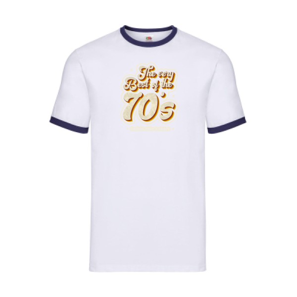 70s - T-shirt ringer original -Fruit of the loom - Ringer Tee - thème année 70 -