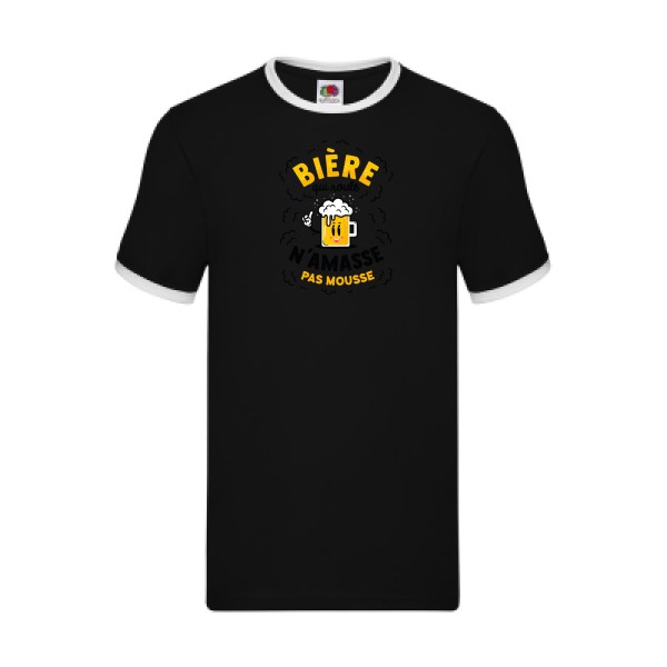 T-shirt ringer - Fruit of the loom - Ringer Tee - Bière qui roule