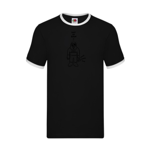 T-shirt ringer Homme original - Nucléaire R.A.S. - 