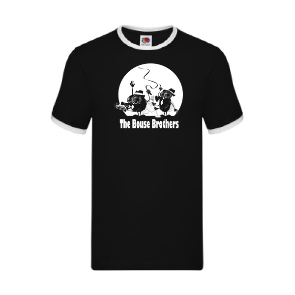 The Bouse Brothers - Tee shirt humour-Fruit of the loom - Ringer Tee