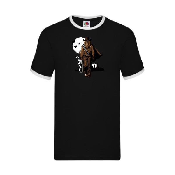 Space Cow-Boy - T shirt imprimé Homme -Fruit of the loom - Ringer Tee