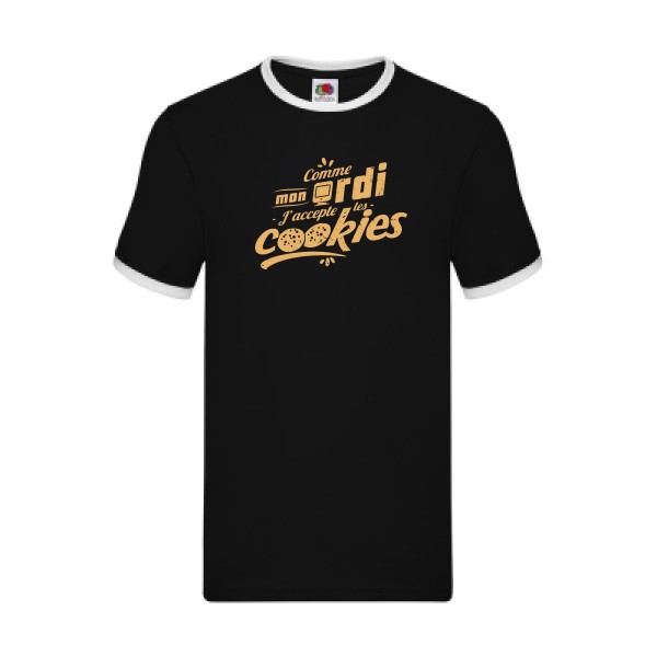 T-shirt Geek - Fruit of the loom - Ringer Tee -