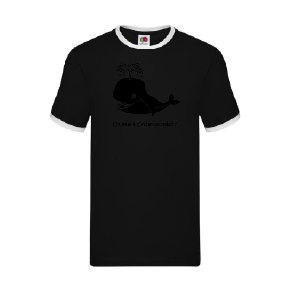 T-shirt ringer Homme original - Cache-cachalot - 