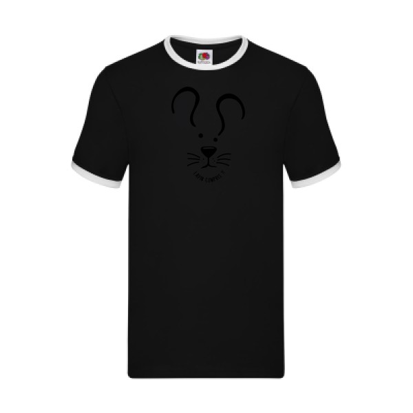 T shirt humour Lapin Compris ?! -Fruit of the loom - Ringer Tee