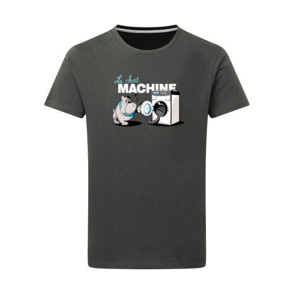 t shirt parodie marque-Le Chat Machine-SG - Men-Homme