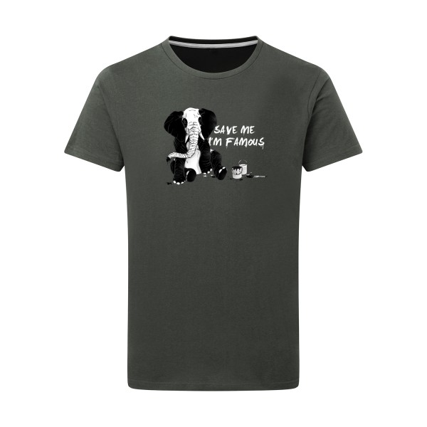 pandaléphant- T-shirt léger imprimé original -SG - Men
