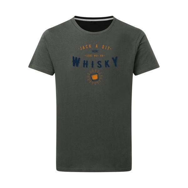 T shirt homme humour alcool -«Jack a dit whiskyfun» -