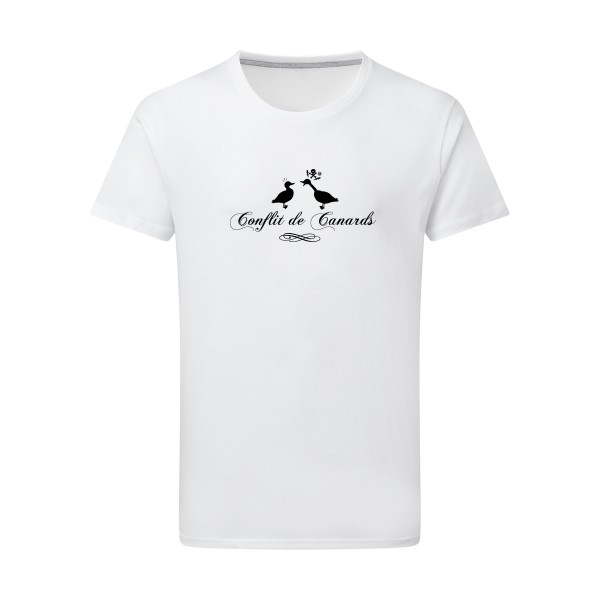 Conflit De Canards - Tee shirt humour noir Homme -SG - Men