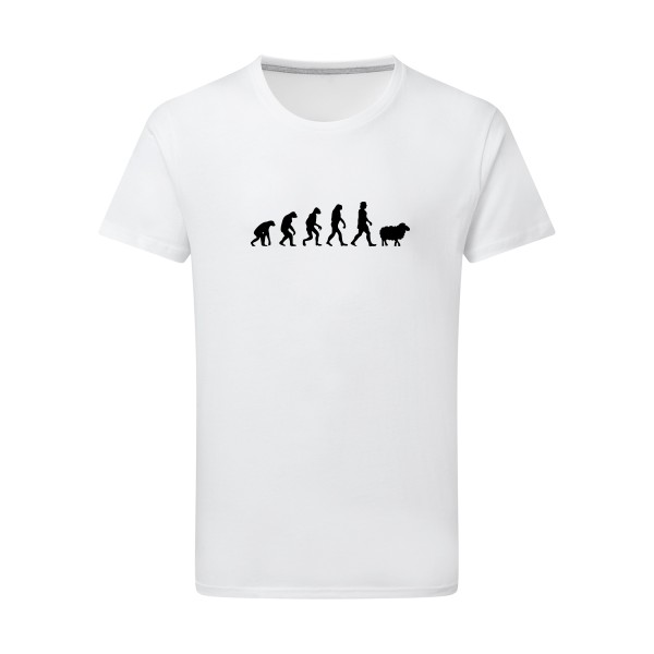 PanurgeEvolution - T-shirt léger évolution Homme - modèle SG - Men -thème humour -