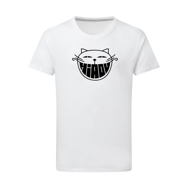 The smiling cat - T-shirt léger chat -Homme-SG - Men - thème humour et bd -