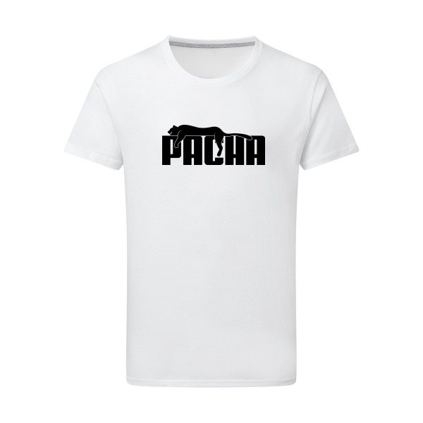 Pacha - T-shirt léger parodie humour Homme - modèle SG - Men -thème humour et parodie -