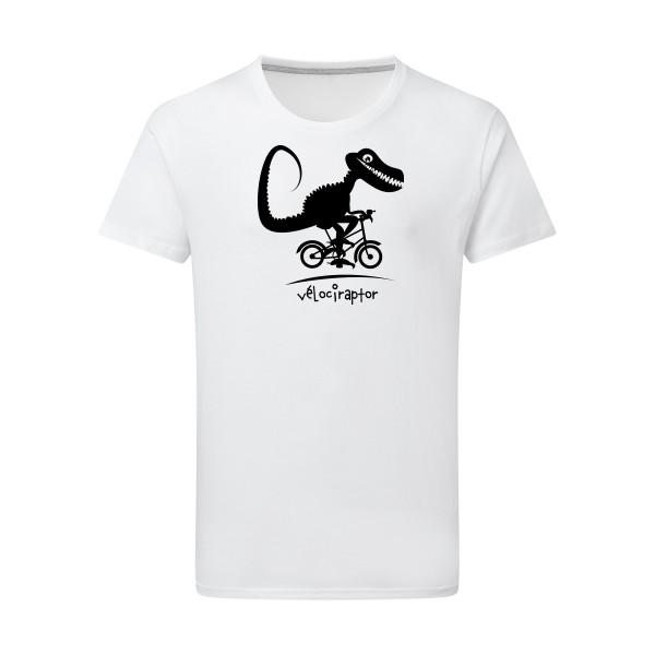 vélociraptor -T-shirt léger rigolo- Homme -SG - Men -thème  humour dinausore - 