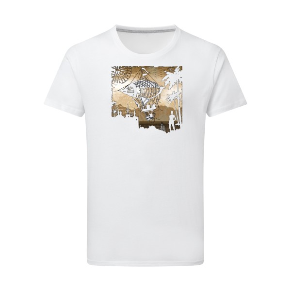 Carnet de voyage - T-shirt léger original Homme  -SG - Men - Thème voyage -