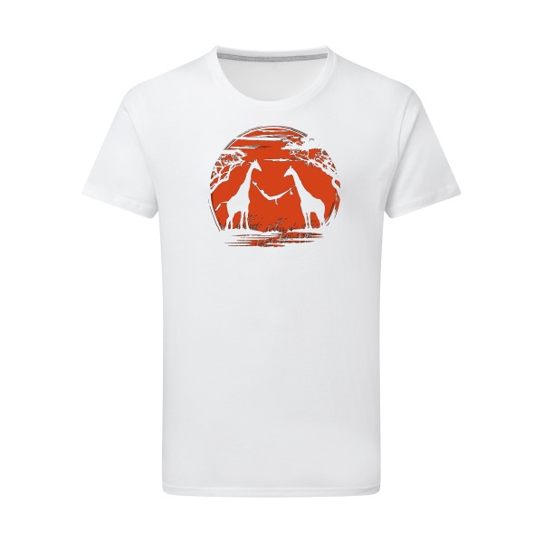 girafe - T-shirt léger Homme animaux  - SG - Men - thème geek et zen