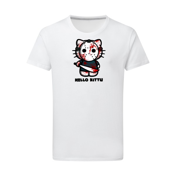 T shirt humour noir-Hello KittU-SG - Men
