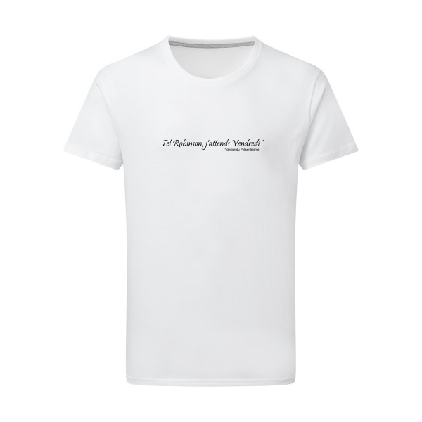 Yes, Vendredi ! - T-shirt léger  - modèle SG - Men -thème litterature et humour -