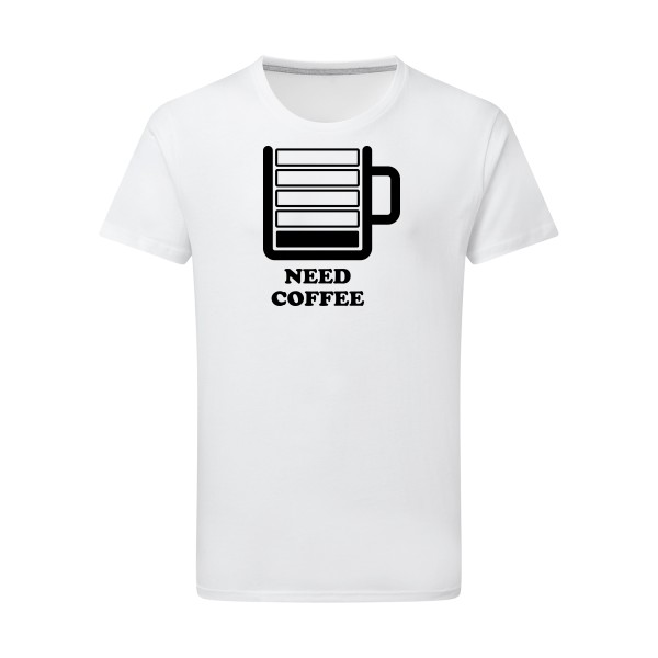Need Coffee - T-shirt léger original Homme - modèle SG - Men - thème original et inclassable -