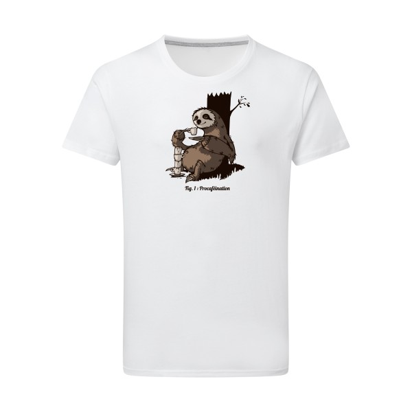 Procaféination -T-shirt léger animaux  -SG - Men -thème  humour et bestiole - 