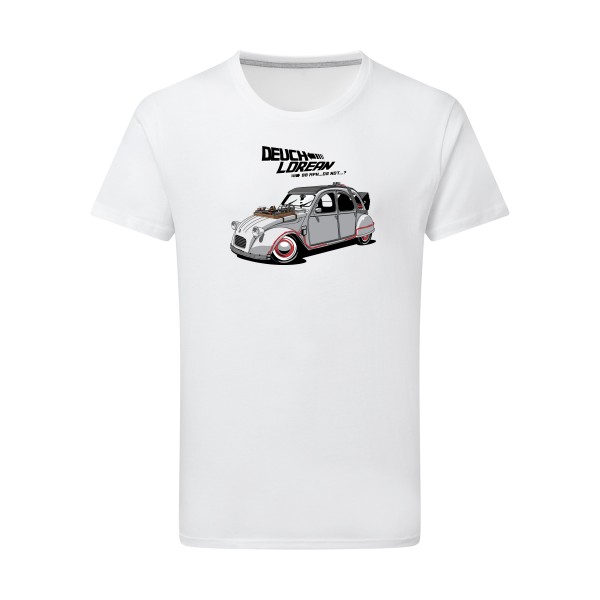 DEUCHLOREAN - T-shirt léger thème automobile - vêtement original pour  Homme -