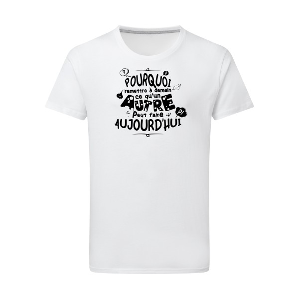 L'art de déléguer- T shirt message Homme  -SG - Men