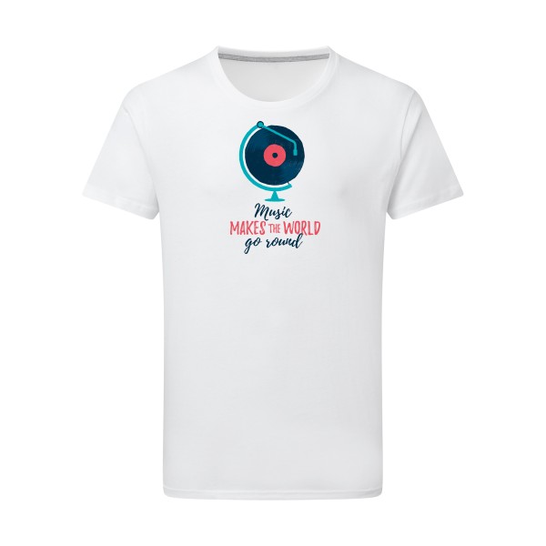 Music - SG - Men -modèle T-shirt léger musique -thème Dj -