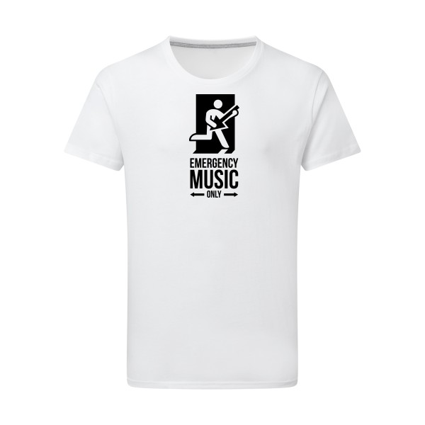 EMERGENCY - T-shirt léger  rock Homme - modèle SG - Men -thèmehumour et musique -