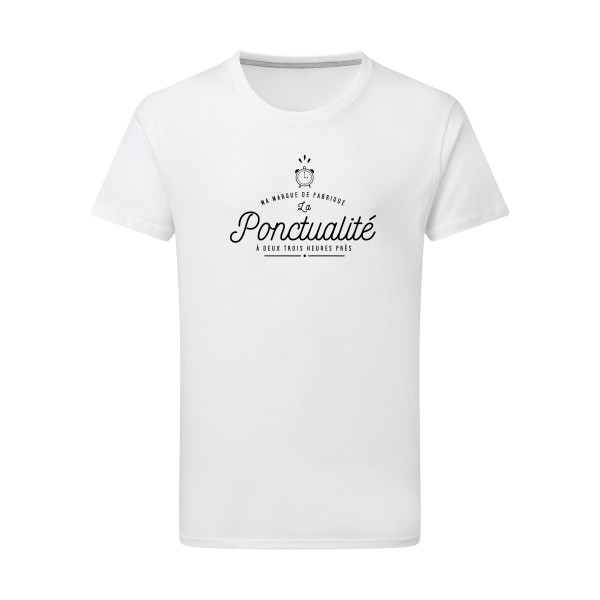 La Ponctualité - Tee shirt humoristique Homme -SG - Men