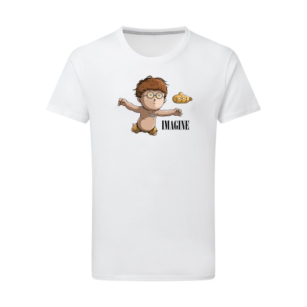 Imagine... - T-shirt léger humoristique pour Homme -modèle SG - Men - thème rock et parodie -