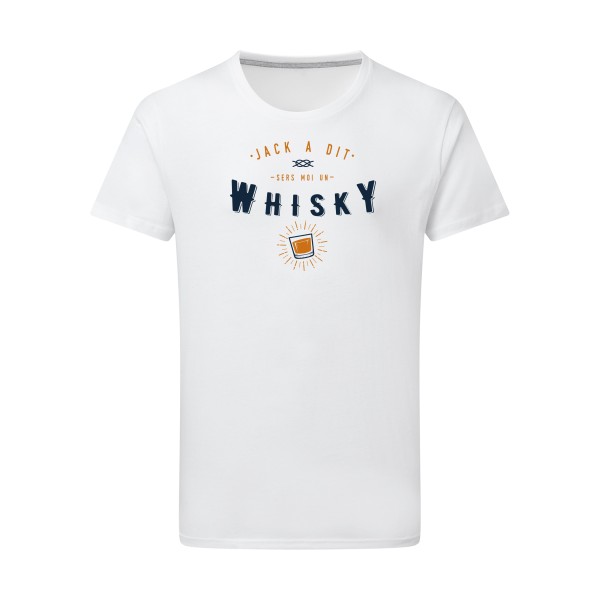 Jack a dit whiskyfun - T-shirt léger jacadi Homme - modèle SG - Men -thème parodie alcool -