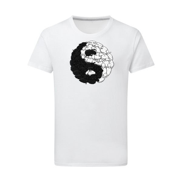 Mouton Yin Yang - T shirt homme original -SG - Men