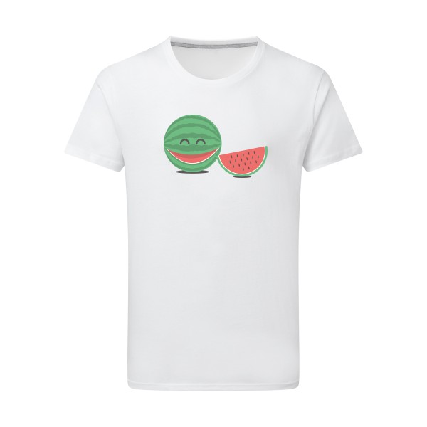 TRANCHE DE RIGOLADE -T-shirt léger rigolo imprimé Homme -SG - Men -Thème humour enfantin -