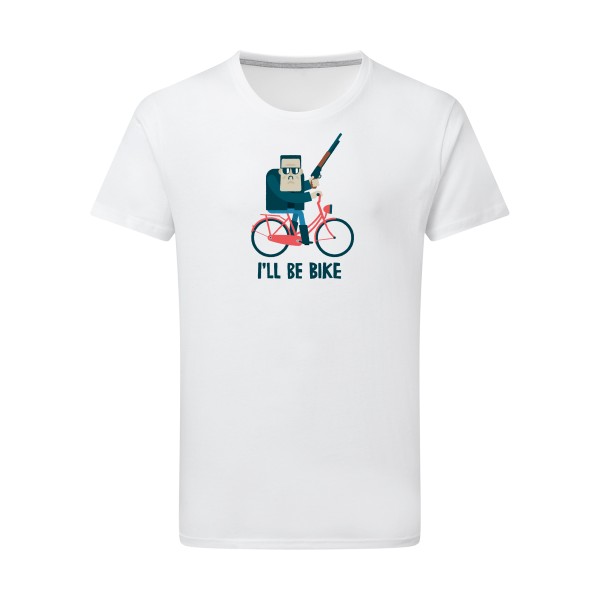 I'll be bike -T-shirt léger velo humour - Homme -SG - Men -thème humour  - 