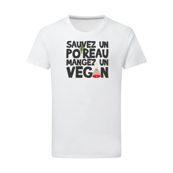 vegan poireau -SG - Men - Tee-shirts message Homme -