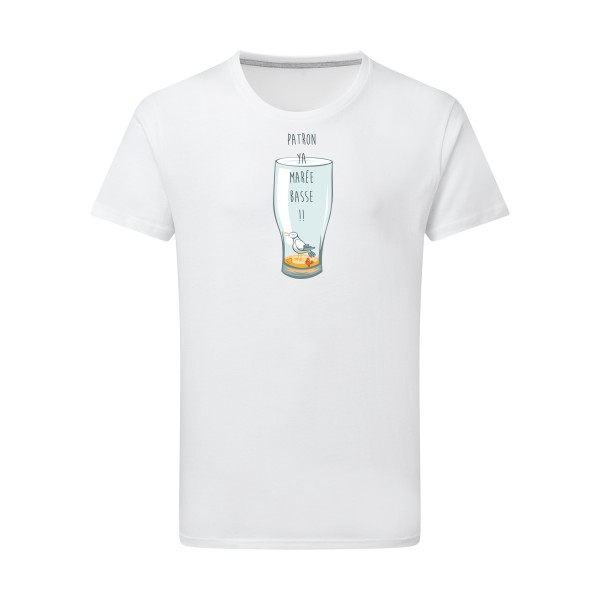 Marée basse - modèle SG - Men Homme - T-shirt léger - thème humour alcool -
