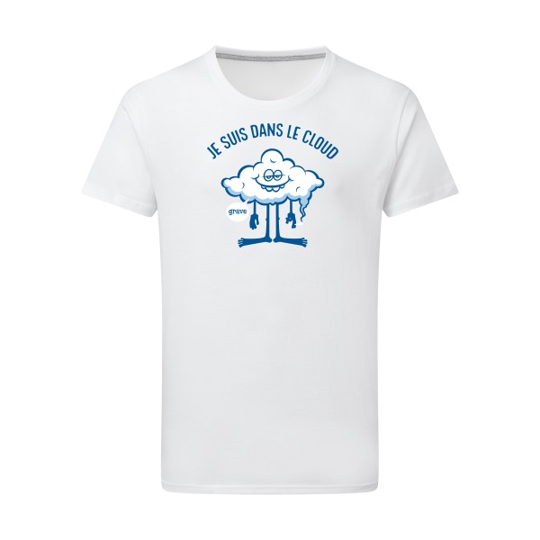Cloud - T-shirt léger geek cool pour Homme -modèle SG - Men - thème Geek et gamers-