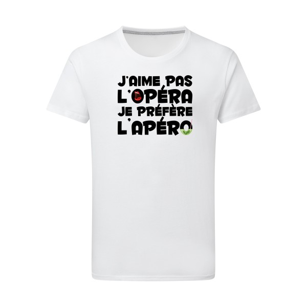 opérapéro - T-shirt léger apéro Homme - modèle SG - Men -thème humour alcool -