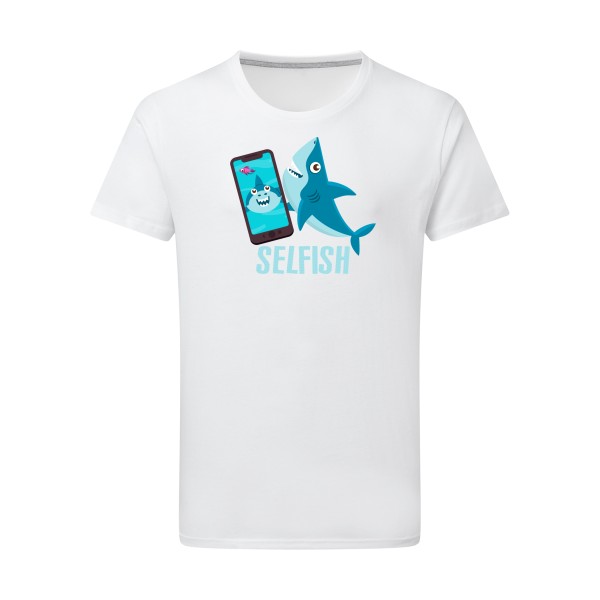 Selfish - T-shirt léger Geek pour Homme -modèle SG - Men - thème humour Geek -