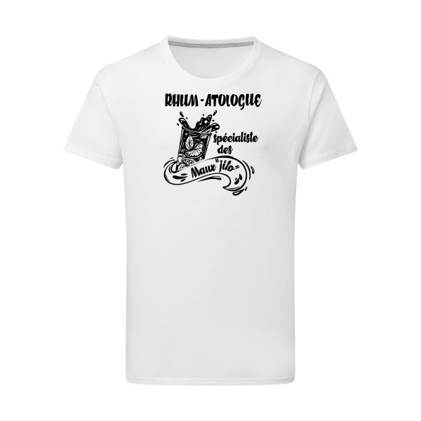 Rhum-atologue - SG - Men Homme - T-shirt léger musique - thème humour et alcool -