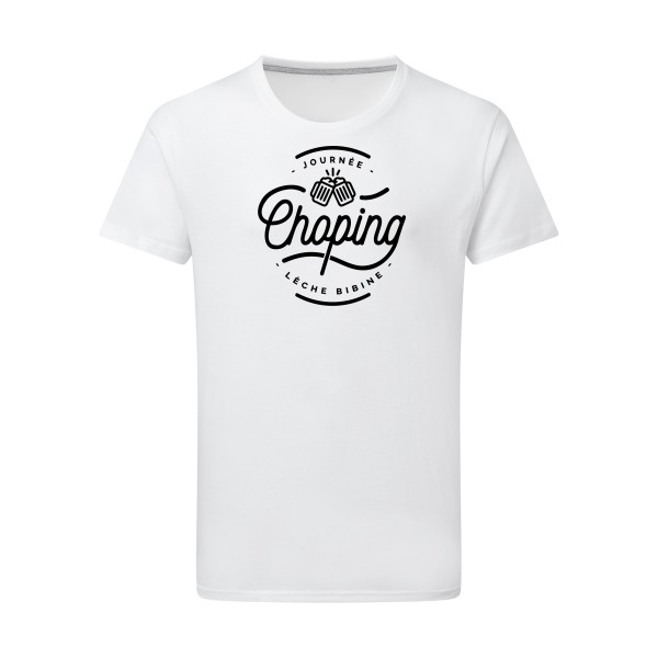 Journée Choping -T-shirt léger bière - Homme -SG - Men -thème alcool humour - 